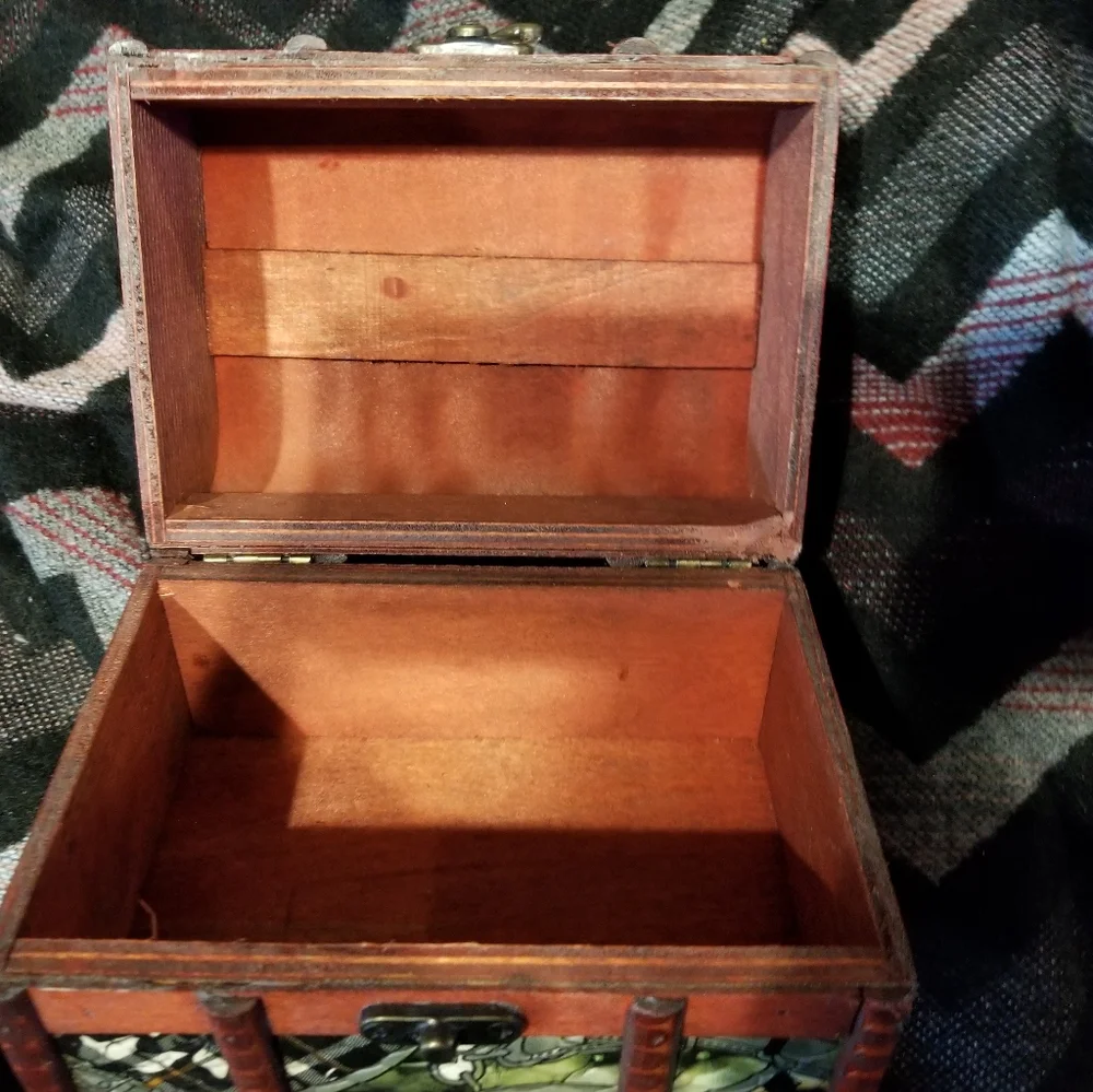 Decorative Zebra Wooden Jewelry Box medium